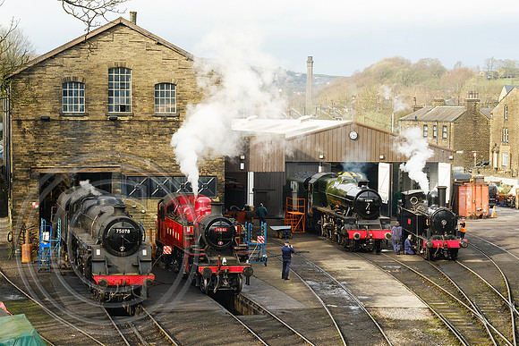 Loco line up Haworth Shed 21032024 - DSCF8600