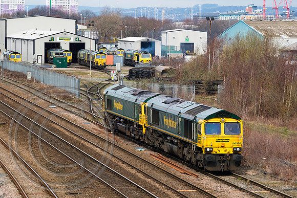66595+66536 0D22 Hunslet 03042018 - DSCF2555