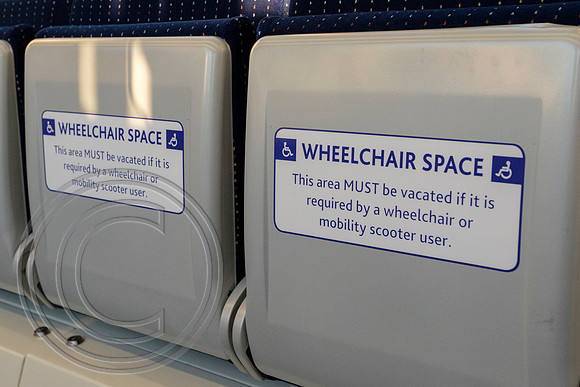 Wheelchair space 399204 Tram Train Launch 25102018 - DSCF7059