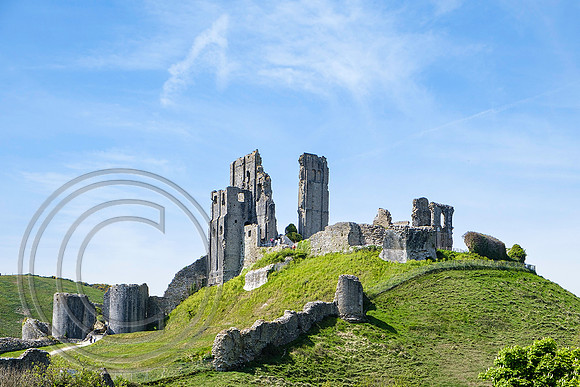 View of Corfe Castle from 1R10 06052022 - DSCF8553
