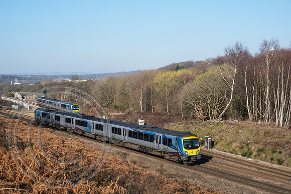 185101 1K16 + 185105 2J61 Heaton Lodge Jn 27022019 - DSCF1366