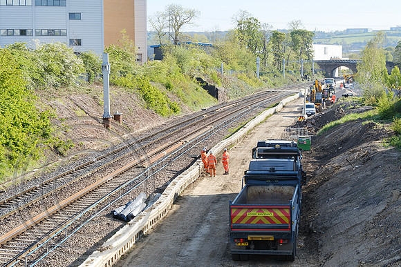 View looking east towards Colne Bridge Bradley Jn 25042026 - DSCF2050