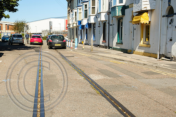 Commercial Rd looking north Weymouth Harbour Tramway 27092020 - DSCF6346