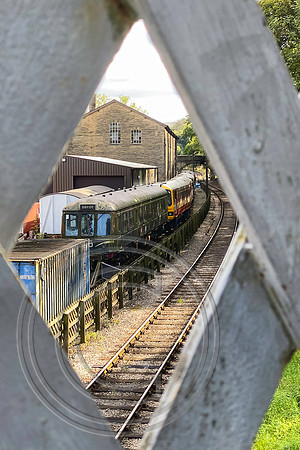 DMUs at Haworth shed 17092022 - IMG_7312