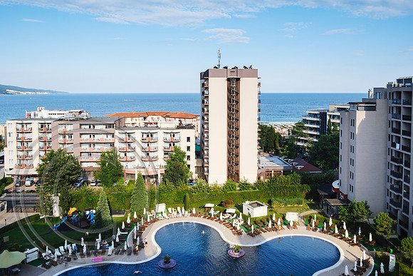 Sea view from Royal Beach Hotel Sunny Beach Bulgaria 14072019 - DSCF4787