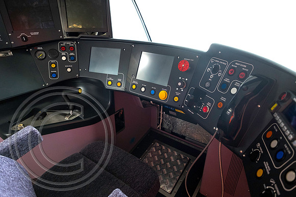 Class 345 cab Press Event at Bombardier Transportation UK Derby 29072016 1