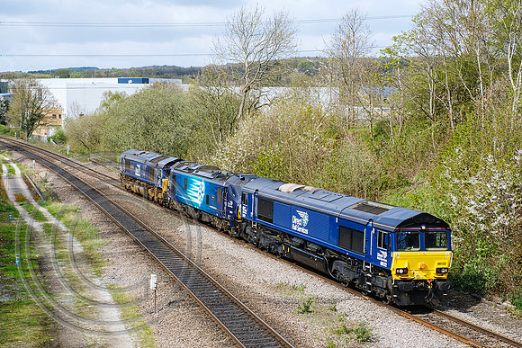 66122+88009+66421 0Z25 Colne Bridge 24042023 - DSCF6669