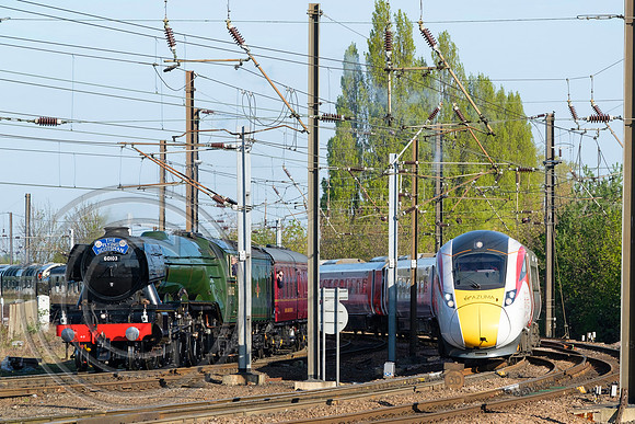 Flying Scotsman and 800101 York 23042017 - DSCF7214