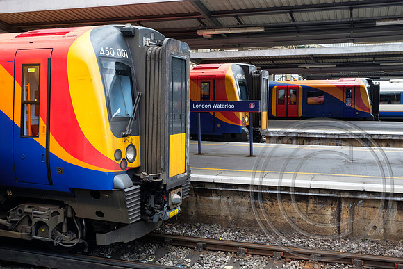 SouthWest Trains Desiro 450001 on 4th August 2017.