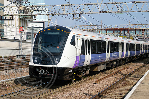 March 2017 - Brand new 345005 passing Stratford station on 16th March 2017