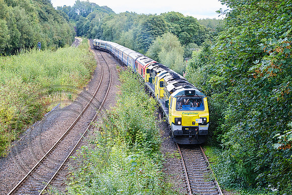 70015+70001+66124 + 66616+66615 1Z68 Horbury 26082023 - DSCF7186