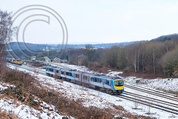 56302 + 60096 6E32 passing 185NNN 1K11 Heaton Lodge 08032018 - DSCF2367