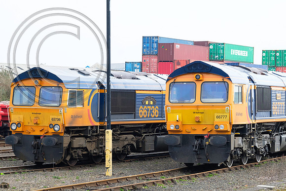 66736+66777 Eastleigh 25032018 - DSCF2493