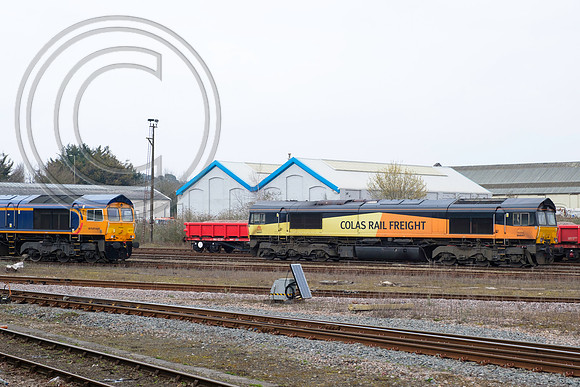 66847+66777 Eastleigh 25032018 - DSCF2461