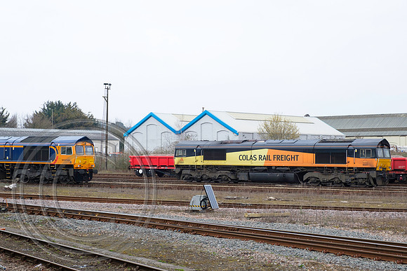 66847+66777 Eastleigh 25032018 - DSCF2461