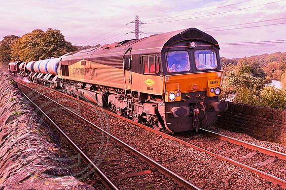 66849 + 66847 3S14 Brighouse 18102023 - DSCF7520