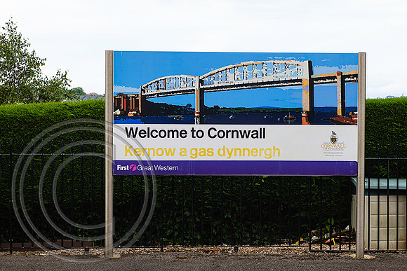 Welcome to Cornwall sign Saltash 09072021 - DSCF7301