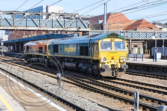 66540+66503 0L45 Doncaster 01032022 - DSCF3233