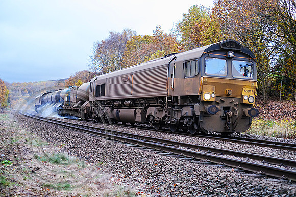 66847 + 66849 3S14 Brighouse 20112023 - DSCF7593