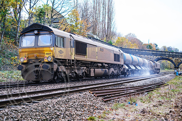 66849 + 66847 3S14 Brighouse 20112023 - DSCF7603