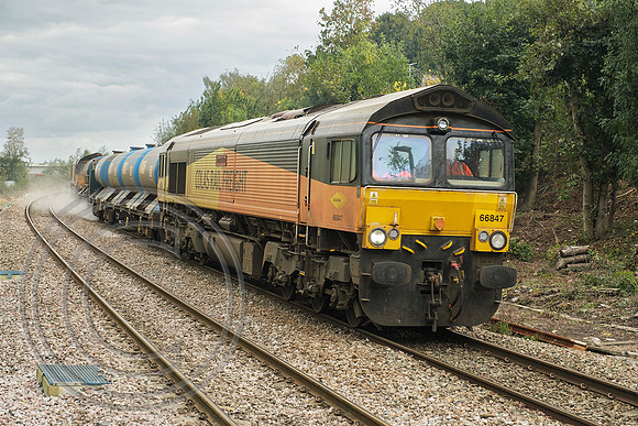 66847 + 66848 3S14 Brighouse 02102024 - DSCF1282