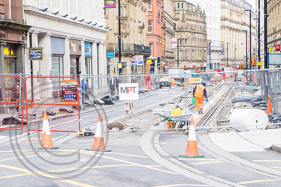 The junction of Cross Street and Princess Street on 25th January 2016.