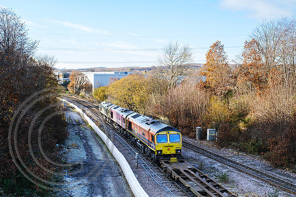 66588+66587+66623 6M25 Colne Bridge 29112023 - DSCF7732