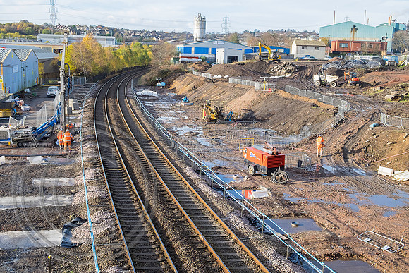 Low Moor Station construction 16112015 1