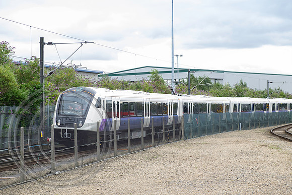 Class 345 on test Press Event at Bombardier Transportation UK Derby 29072016 4
