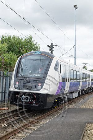 Class 345 on test Press Event at Bombardier Transportation UK Derby 29072016 3