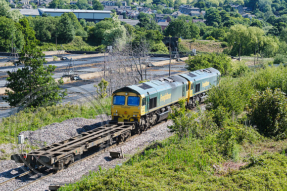 66601+66508 6E54 Colne Bridge 01062020 - DSCF7230