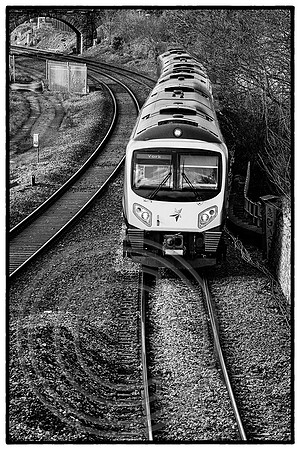 Class 185 1E29 Colne Bridge 08032020 B&W - DSCF6004