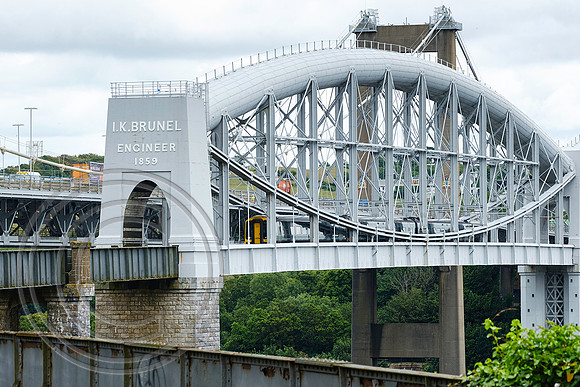 GWR class 158 crossing the Royal Albert Bridge Saltash 09072021 - DSCF7303