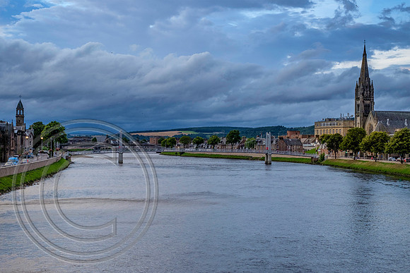 Evening over the River Ness Inverness - 29th August 2016