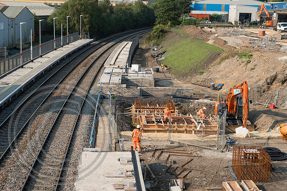 Low Moor Station Construction 13092016 2