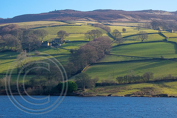 Morning sunshine over Ladybower Reservoir - 10th March 2015