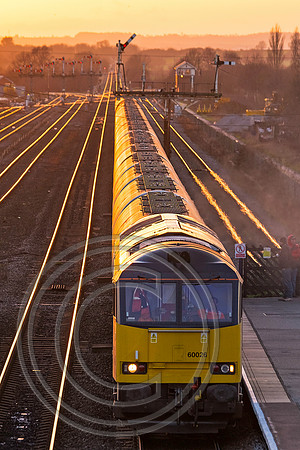 Barnetby Sunset - 60026 6E82 Barnetby 23122015