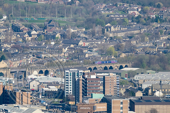 A Northern 158 works 2J14 from Huddersfield to Leeds on 20th April 2016.