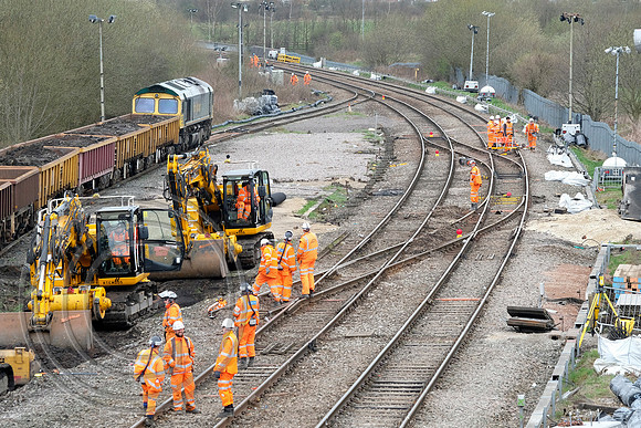 Track remodelling Ashton Moss North Junction 16042018 - DSCF3136