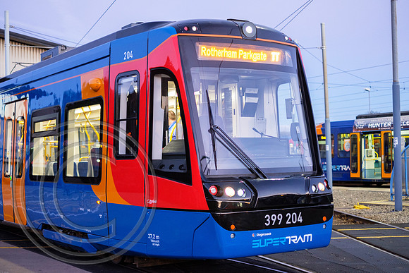399204 Nunnery Supertram depot Tram Train Launch 25102018 - DSCF6977