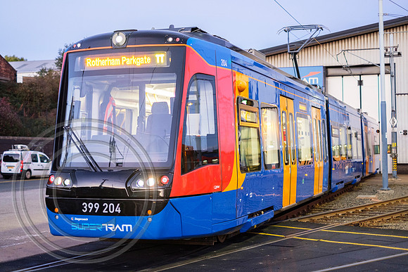 399204 Nunnery Supertram depot Tram Train Launch 25102018 - DSCF6978