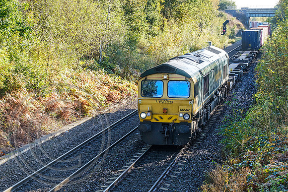 66567 4E91 Oakenshaw Jn 28102019 - DSCF5506