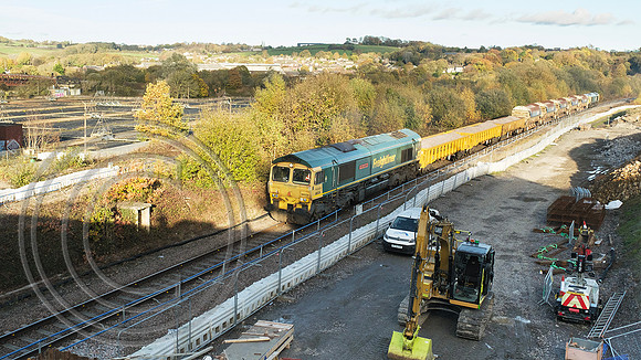 66534 + 66420 6Y21 Colne Bridge 29102024 - DSCF1958
