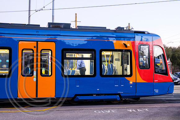 399204 Nunnery Supertram depot Tram Train Launch 25102018 - DSCF6985