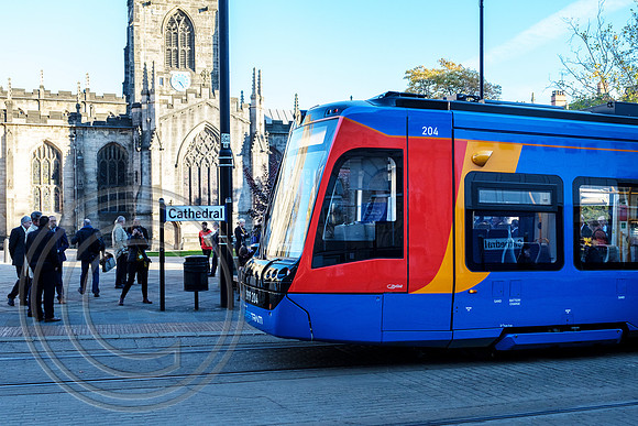 399204 Cathedral Tram Train Launch 25102018 - DSCF7082