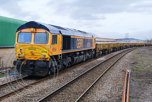 66313 + 66314 6G83 Brighouse 03032025 - DSCF2572