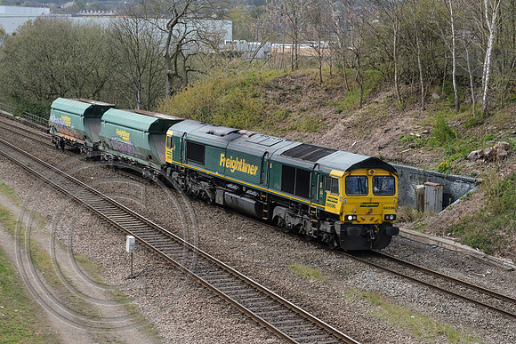 66596 6E53 Colne Bridge 14042019 - DSCF2409