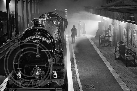 6000 STEAM Station Scene 02092016 1 B&W - 13470