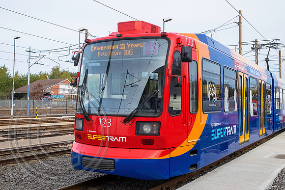 Tram 123 Nunnery Depot 25102015