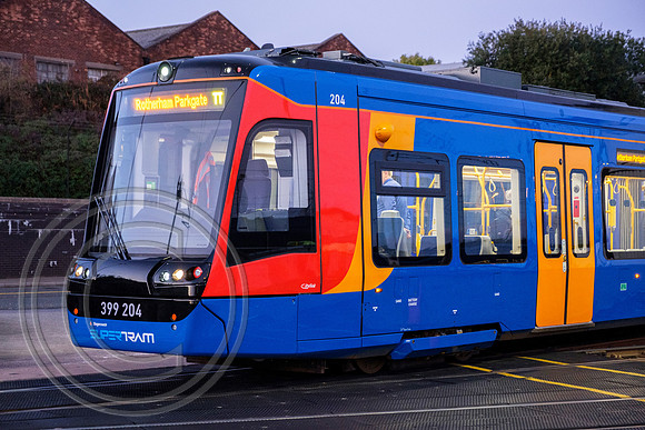 399204 Nunnery Supertram depot Tram Train Launch 25102018 - DSCF6983